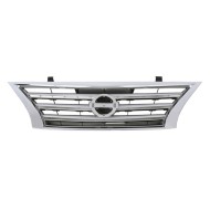 GRILLE 13-14 SILVER w/chrm mld